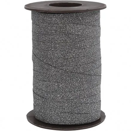 Lahjanauha, musta, L: 10 mm, kimalle, 100 m / 1 rulla.