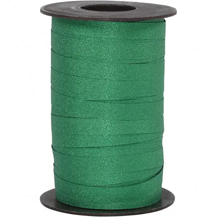 Lahjanauha, vihreä, L: 10 mm, kimalle, 100 m / 1 rulla.