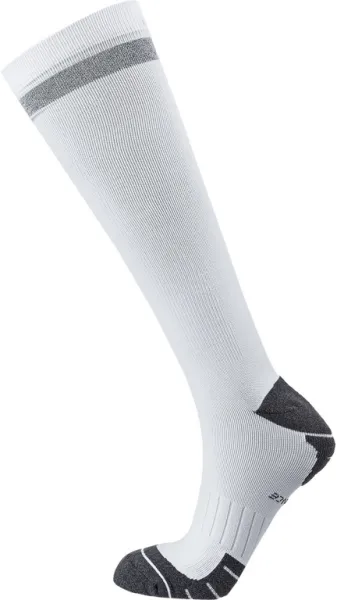 Endurance Torent Reflective Long - Juoksusukat kompressiolla - Valkoinen - Koko 35/38